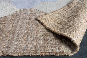 Teppich ORGANIC Beige - Blau - Naturfaser - Textil - 230 x 1 x 160 cm