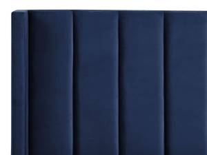 Doppelbett VILLETTE Blau - Gold - Marineblau - Breite: 185 cm