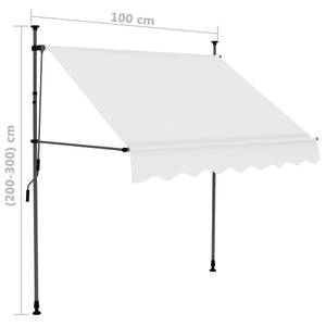 Einziehbare Markise 3000948-1 Breite: 100 cm