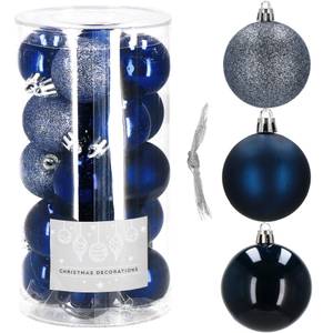 Weihnachtsbaumkugeln-Set 20 Stück Nachtblau