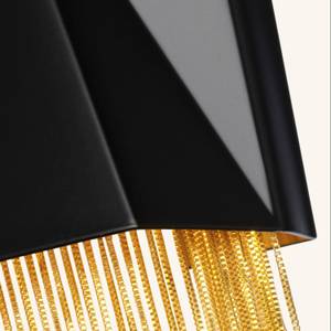 Wandlampe VENINA Schwarz - Gold - Graumetallic