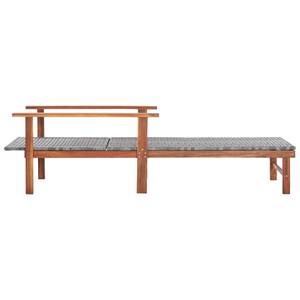 Chaise longue 3003617 Marron - Bois massif - Bois/Imitation - 55 x 56 x 200 cm