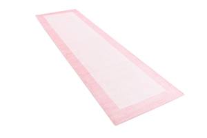 Tapis de passage Darya CCCXXXIV Rose foncé - Textile - 84 x 1 x 297 cm