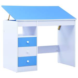 Bureau pour enfants Bleu - Bois manufacturé - Bois massif - 55 x 87 x 100 cm