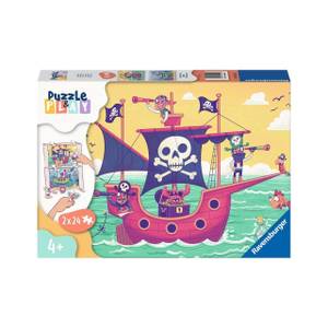 Puzzle Piratenboot Papier - 20 x 4 x 28 cm