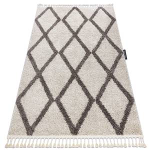 Tapis Berber Troik Crème Franges 120 x 170 cm