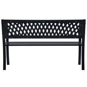 Banc de jardin 3005095-1 Noir - Métal - 125 x 77 x 53 cm