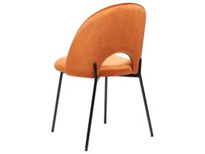 Chaise de salle à manger COVELO Noir - Orange