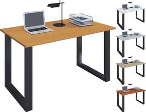 Schreibtisch Computertisch Lona U SW Braun - Holzwerkstoff - 1 x 76 x 1 cm