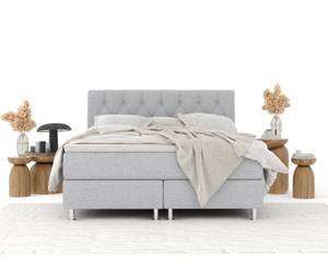 Boxspringbett Excelsior Hellgrau - Breite: 160 cm