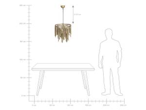 Lampe suspension CHAMBAL Métal - 45 x 167 x 45 cm