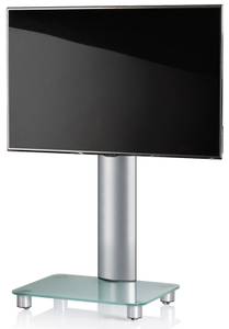 TV-Standfüße Tosal Schwarz - Glas - Metall - 60 x 100 x 44 cm