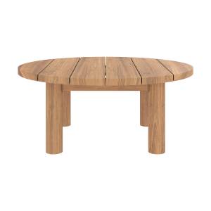 Table basse de jardin Aurland Marron - Bois massif - 80 x 33 x 80 cm