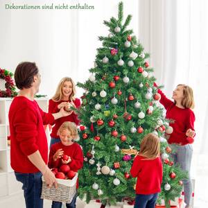 210cm Künstlicher Weihnachtsbaum Grün - Kunststoff - 140 x 210 x 140 cm