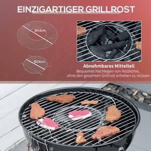 Holzkohlegrill 846-095 Schwarz - Metall - 65 x 108 x 65 cm