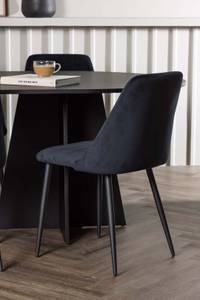 Essgruppe Bootcut 55 (7-teilig) Schwarz - Massivholz - 115 x 75 x 230 cm