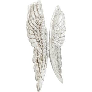 Wandschmuck Angel Wings Silber - Kunststoff - Stein - 61 x 106 x 5 cm