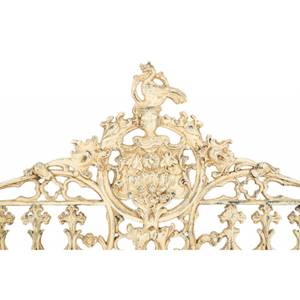 Banc de Jardin Art Nouveau Beige - Métal - 65 x 100 x 180 cm