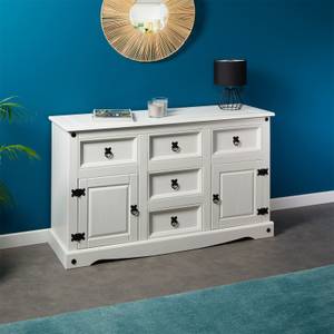 Buffet RURAL Blanc - Bois massif - 125 x 76 x 40 cm