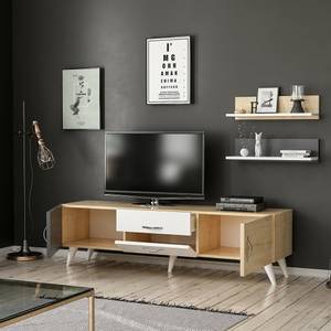 Meuble TV Hadsten Bois manufacturé - 160 x 45 x 31 cm