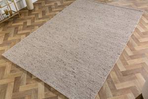 Teppich WOOL Grau - 240 x 1 x 160 cm