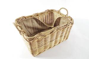 Kaminholzkorb FIREW 29291-04 Grau - Rattan - 40 x 30 x 55 cm