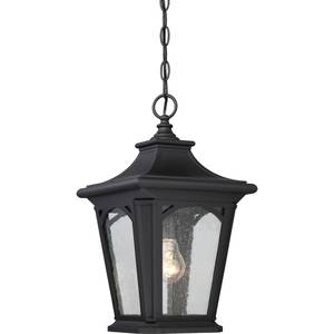 Bedford Lampe suspendue extérieure Noir - Matière plastique - 18 x 32 x 18 cm