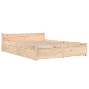 Bettrahmen 3013836-2 Braun - Holz - Breite: 126 cm