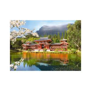 Puzzle Nachbildung des Byodoin Tempels Papier - 25 x 5 x 35 cm