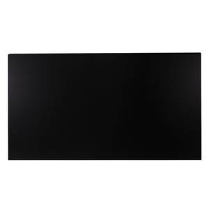 Beistelltisch in C-Form Schwarz - Holzwerkstoff - Metall - 25 x 64 x 45 cm