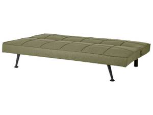 3-Sitzer Sofa HASLE Grün - Olivgrün - Silber