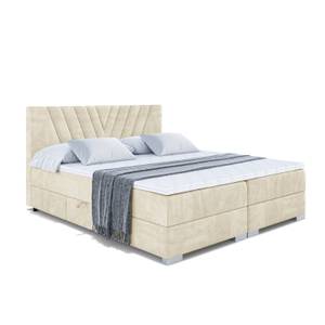 Boxspringbett ERNINA Ecru - Breite: 120 cm - H4