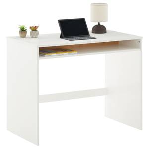 Bureau en pin massif HUGO, lasuré blanc 