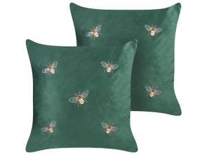 Coussin décoratif TALINUM Marron - Vert émeraude - Vert - Blanc - Jaune