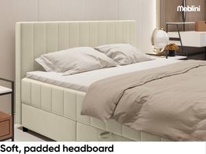 Boxspringbett Piaf Creme - Breite: 166 cm - H3