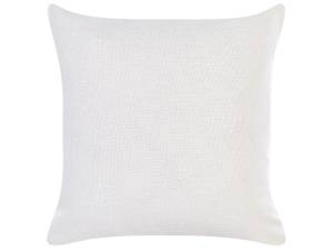 Coussin décoratif CYCLAMEN Gris - Rose foncé - Blanc - Textile - 45 x 45 x 45 cm