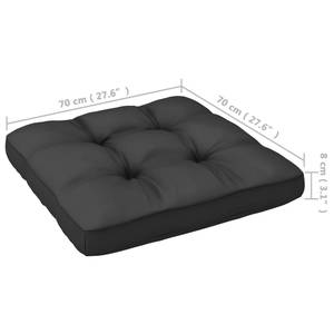 Gartensofa (3-teilig) 3009879-2 Grau