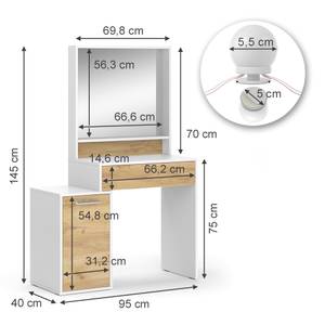 Schminktisch Altea 41321 Sonoma Eiche Trüffel Dekor