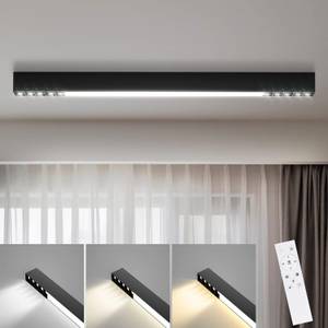 LED Deckenleuchte Ritter Schwarz - Tiefe: 107 cm