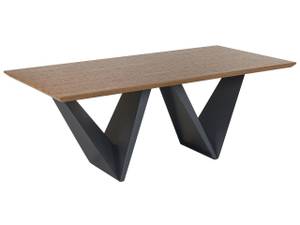 Table de salle à manger SINTRA Noir - Marron - Bois manufacturé - 100 x 75 x 200 cm