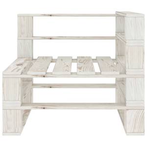 Canapé palette (lot de 2) 3002333-1 Blanc - Bois manufacturé - Bois/Imitation - 140 x 61 x 68 cm