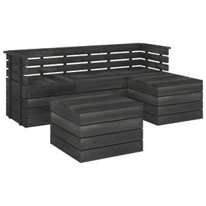 Garten-Lounge-Set Braun - Massivholz - Holzart/Dekor - 60 x 72 x 60 cm