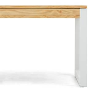 Table Basse relevable 50x100  BL-NA-18 Blanc - Bois massif - Bois/Imitation - 100 x 52 x 50 cm