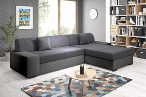 Ecksofa TONMI Schwarz - Graphit