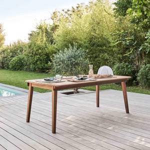 Gartentisch Canet Braun - Massivholz - 110 x 76 x 300 cm