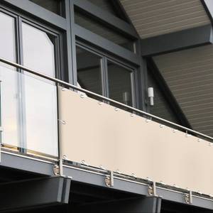 PVC-Balkonsichtschutz Cremeweiß