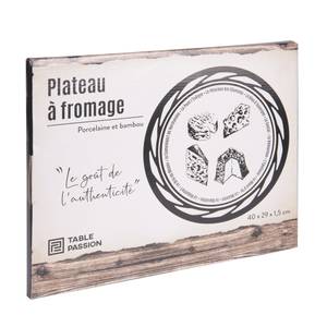 Plateau à fromage 40x29 cm en bambou Marron - Bambou - 31 x 2 x 41 cm