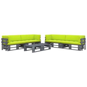 Paletten-Lounge-Set 3016503-4 (6-teilig) Grau - Hellgrün