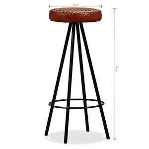 Bar-Set(3-teilig) 275129 Braun - Metall - Massivholz - Holzart/Dekor - 60 x 107 x 60 cm