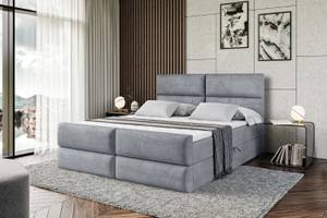 Boxspringbett BOXI3-Z Hellgrau - Breite: 120 cm - H4